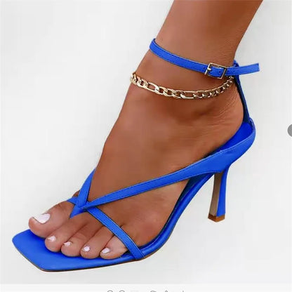 Swan Song Ankle Strap Heels