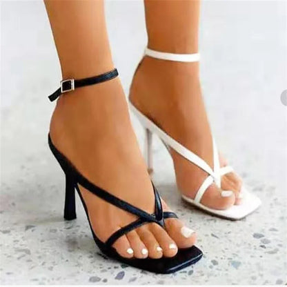 Swan Song Ankle Strap Heels